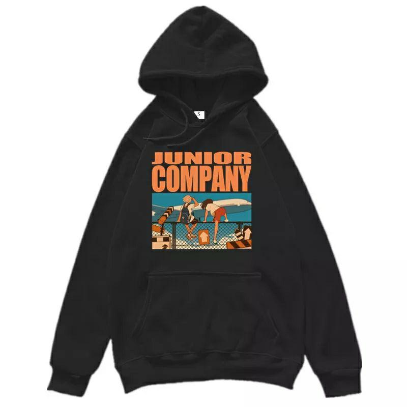 Áo hoodie nỉ Junior Company Ulzzang Unisex Form Rộng Phong cách Hàn Quốc,áo nỉ bông cotton phong cách Hàn Quốc forrm rộng unisex