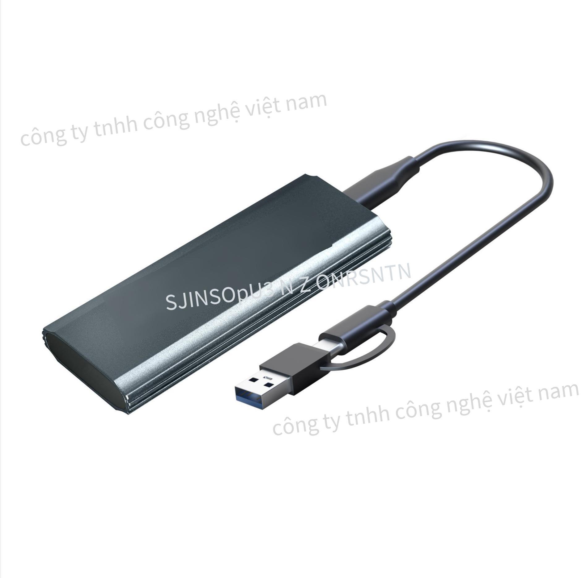 Hộp đĩa cứng M.2 giá thấp nhất Hộp đĩa cứng đa năng giao thức kép giao thức kép PCIe NVMe và NGFF SATA tốc độ cao 10Gbps
