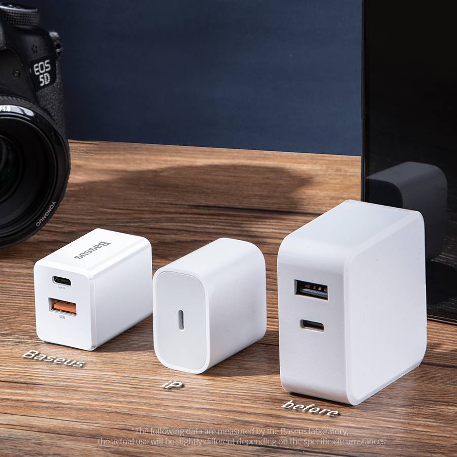 Adapter củ sạc nhanh đa năng 18W cho Smartphone /Tablet / Macbook hiệu Baseus Traveler PPS Quick Charger (2 cổng USB + Type C, sạc nhanh PD, Quick charge 3.0) - Hàng chính hãng