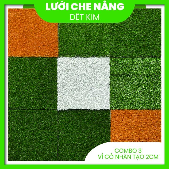 ⌈Vỉ cỏ nhân tạo 30cm x 30cm⌋ Thảm cỏ nhân tạo HÀNG XỊN XÒ trang trí sân vườn