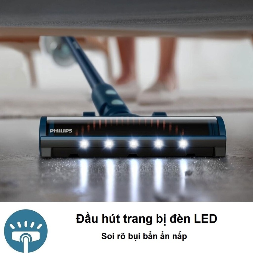 Máy hút bụi không dây Aqua Series 5000, thế hệ 10 chuyên nghiệp. Thương hiệu Hà Lan cao cấp Philips - XC5141. HÀNG CHÍNH HÃNG