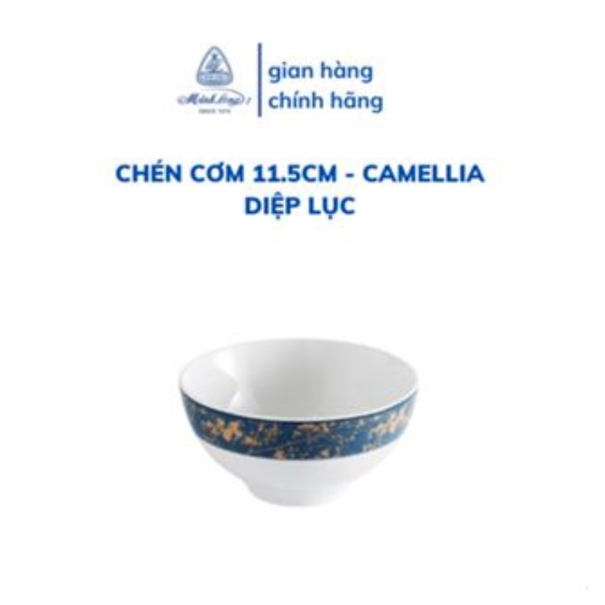 Chén Cơm Sứ Cao Cấp Minh Long - Camellia - Diệp Lục