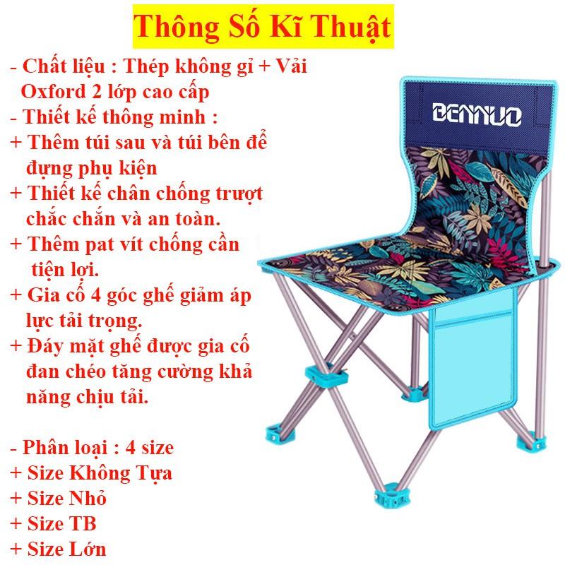 Ghế Xếp, Ghế Câu Cá Hạ Bích gấp gọn mini bỏ túi dễ dàng mang đi du lịch , dã ngoại KK-7