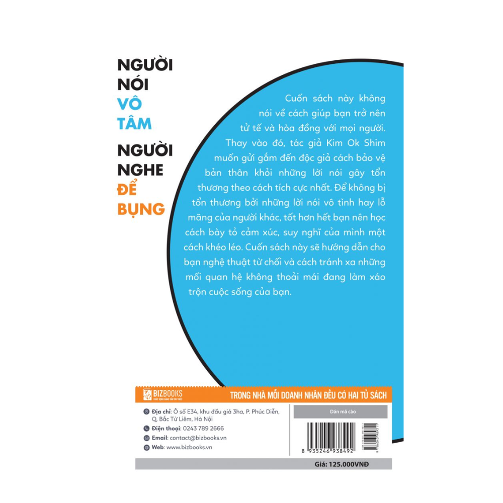 Sách - Người Nói Vô Tâm, Người Nghe Để Bụng - Học Cách Bảo Vệ Bản Thân Khỏi Những Lời Nói Tiêu Cực - MCBooks