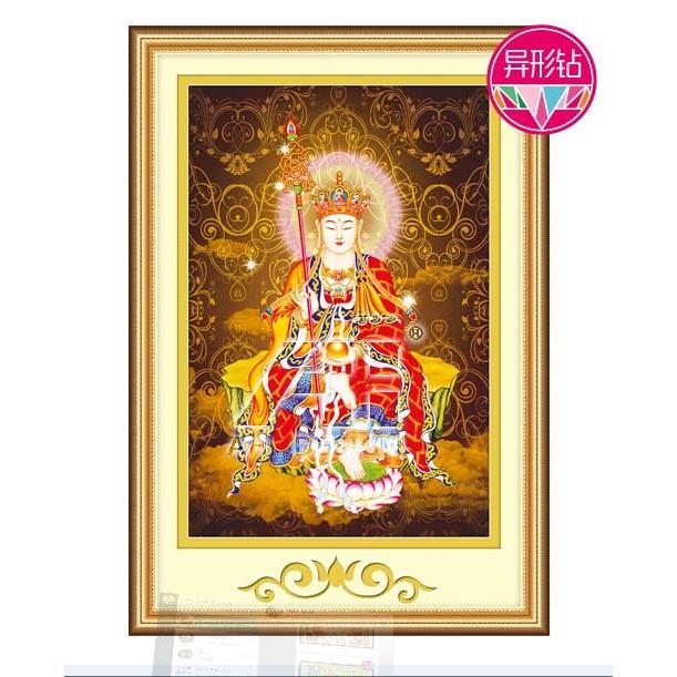 Freeship 200k _ Tranh đính đá Địa Tạng Vương 77527