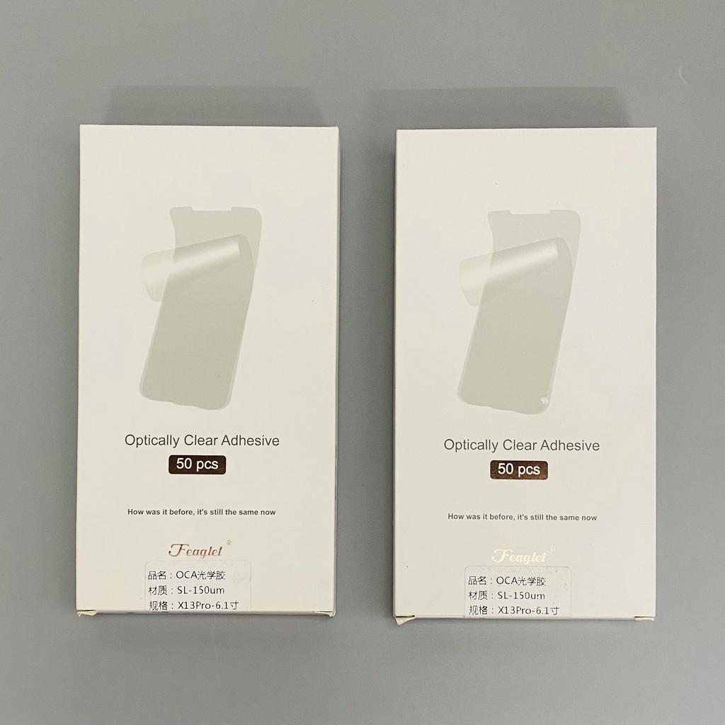 Keo Oca ép kính, ép cảm ứng dành cho iPhone 13/13 Pro zin đại bàng 150u (hộp 50c)