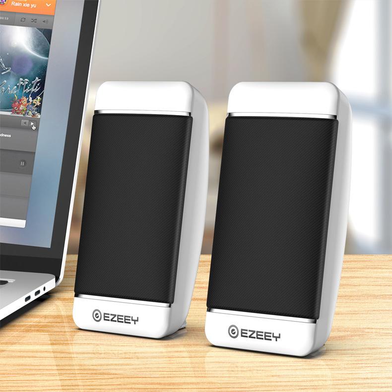 B29 Loa máy tính xách tay mới có dây USB được cung cấp năng lượng 2.0 mini Audio Portable Audio 3D Subwofer Hifi PC Loa Chất lượng cao Color: White