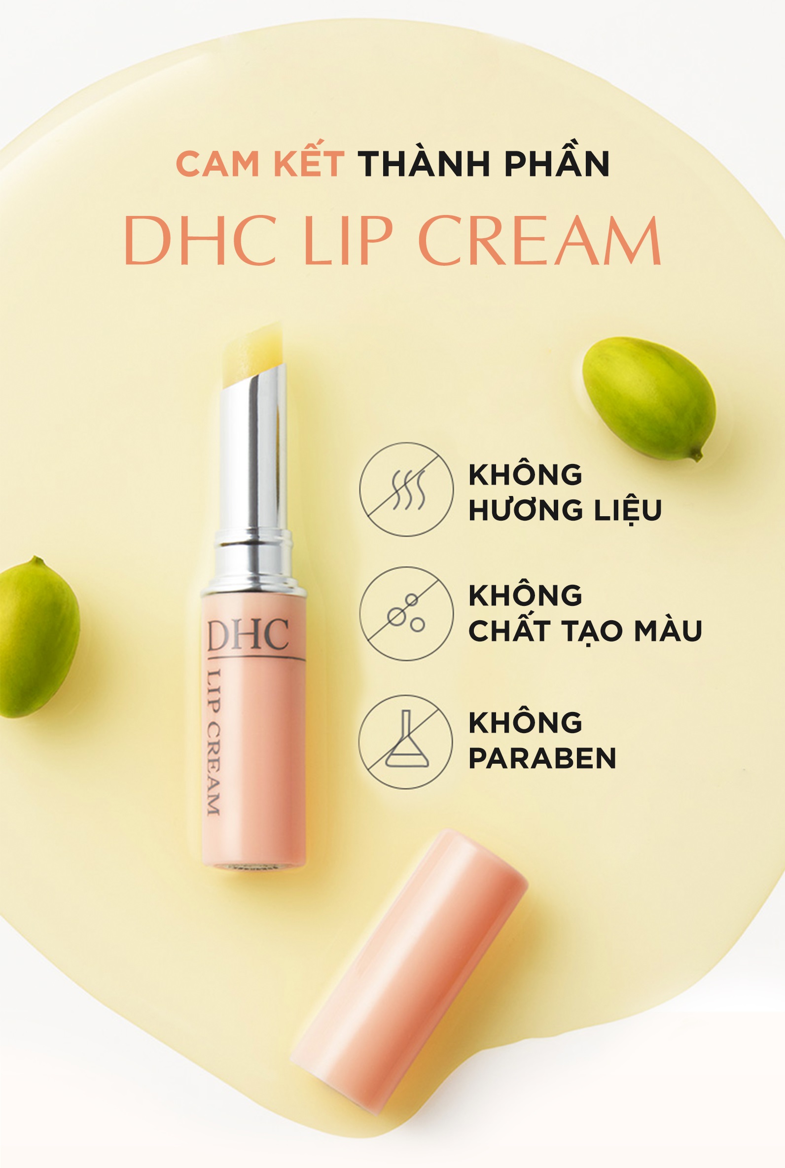 Son dưỡng môi mềm mọng DHC Lip Cream Nhật dưỡng môi khô, làm mặt nạ ngủ cho môi và son lót - Massel Official