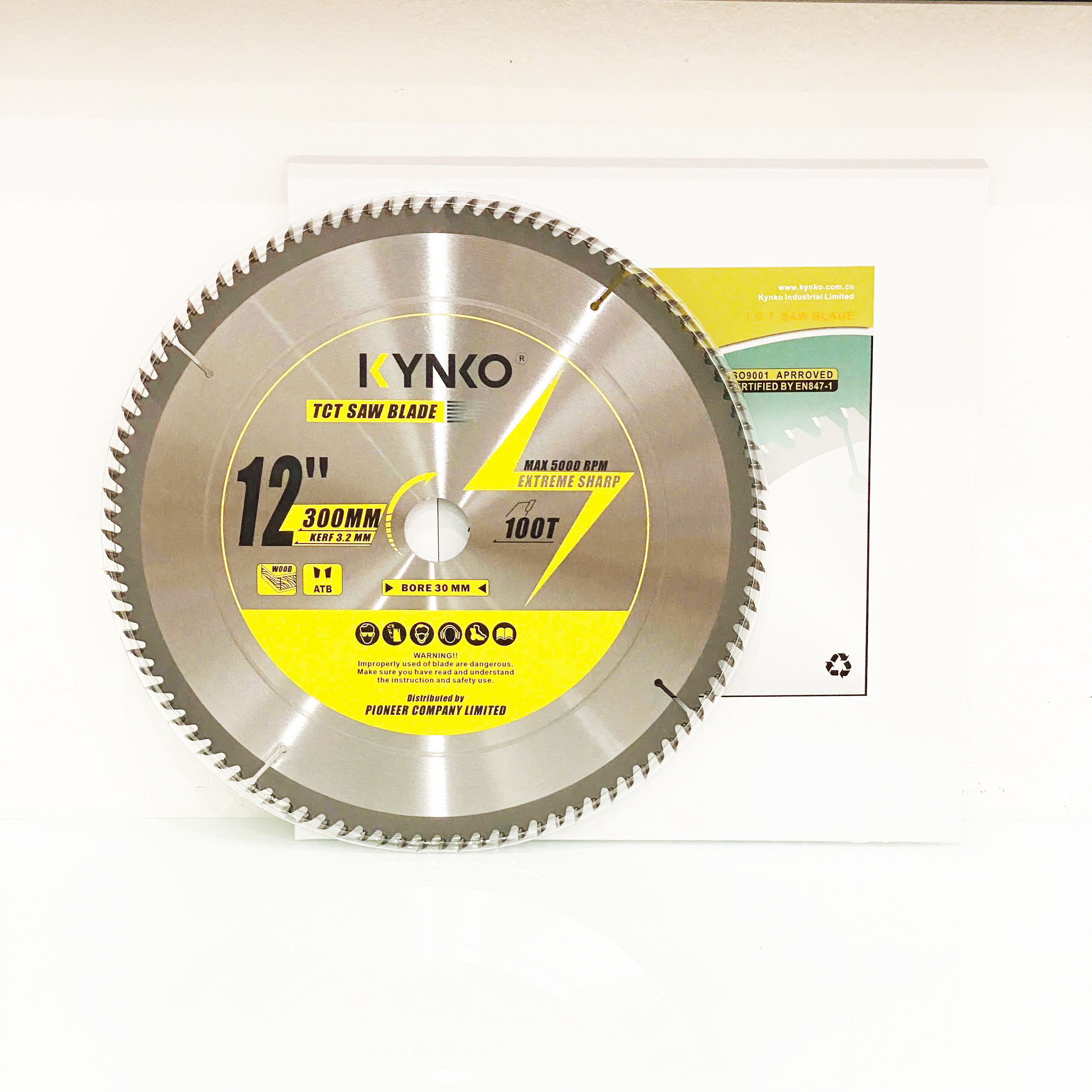 LƯỠI CƯA GỖ TCT 100 RĂNG đường kính phi Ø 300mm KYNKO WGZ300100P