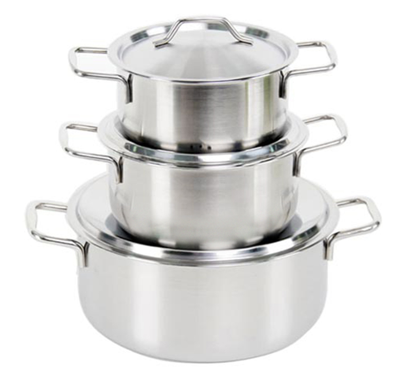 Bộ 3 nồi 1 đáy inox Red Star cao cấp - Hàng Chính Hãng