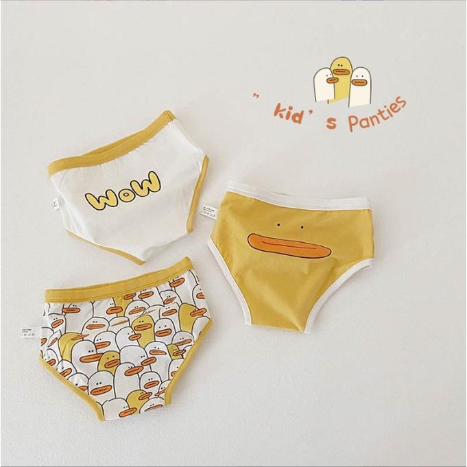 Set 3 quần chip/boxer cotton họa tiết thú cưng cho bé Q888