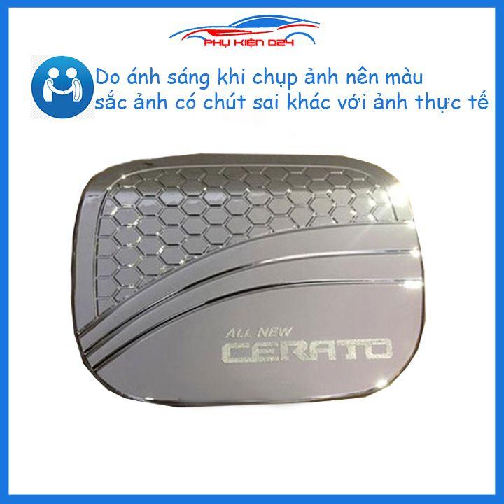 Ốp nắp bình xăng Cerato 2019 mạ crom chống trầy trang trí ô tô