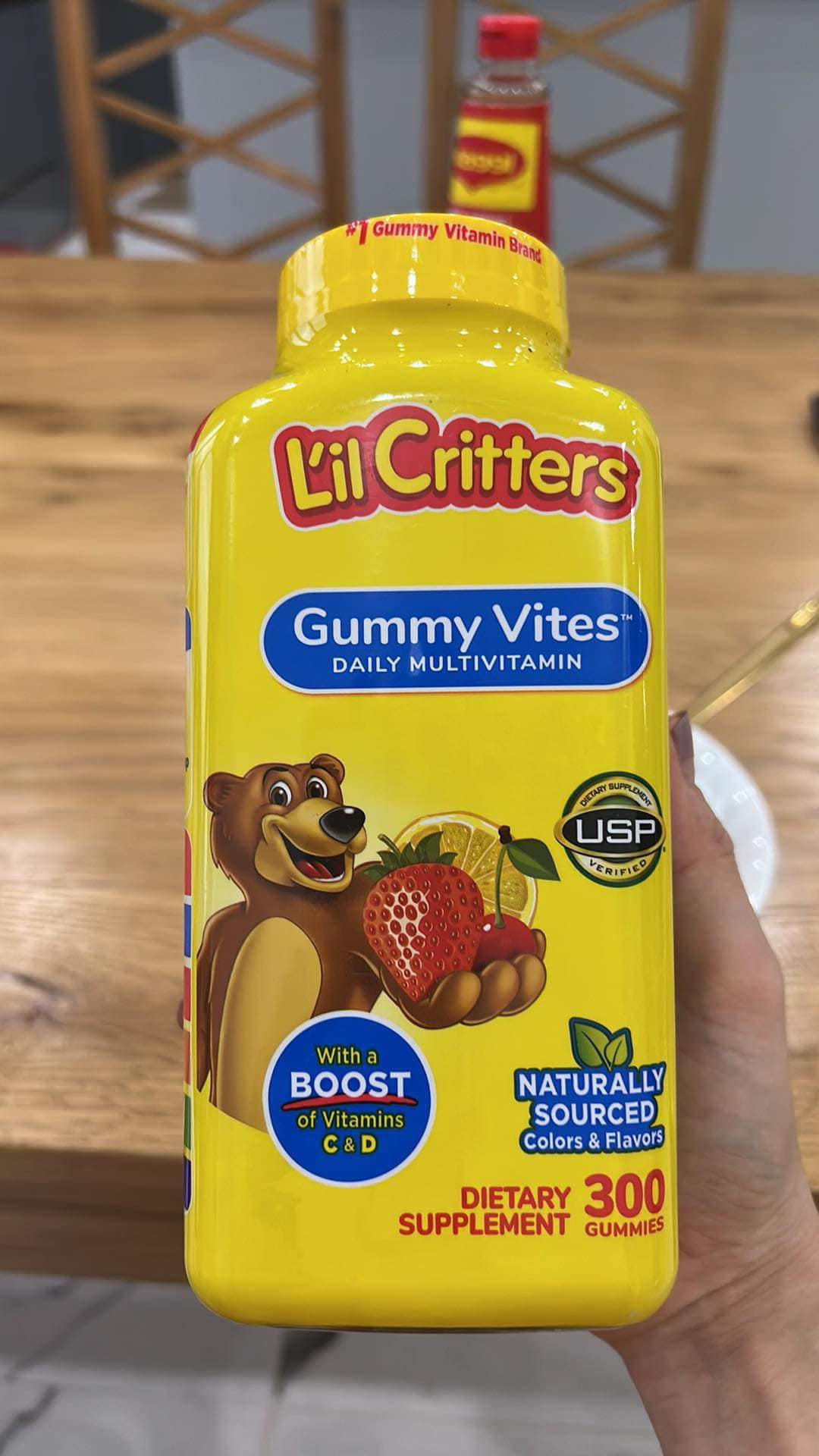 Kẹo Dẻo Bổ Sung Nhiều Loại Vitamin L’il Critters Gummy Vites Complete Multivitamin 300 Viên Của Mỹ