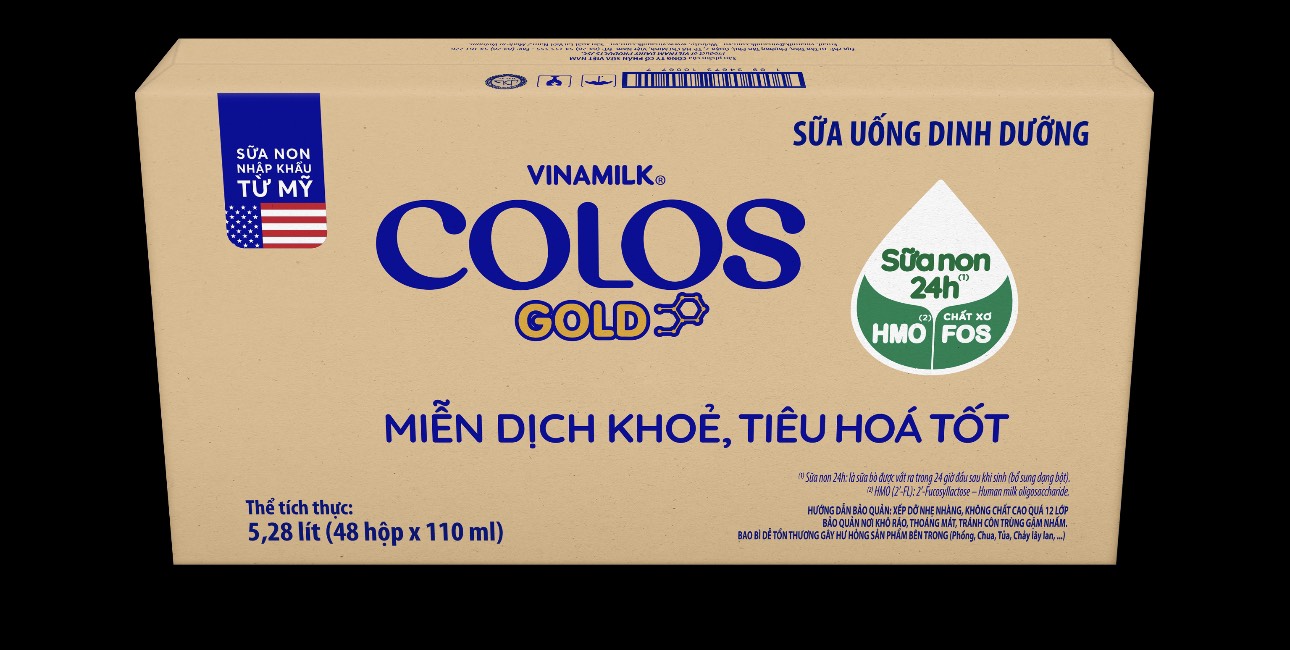 Thùng 48 hộp Sữa Uống Dinh Dưỡng Vinamilk ColosGold 110ml