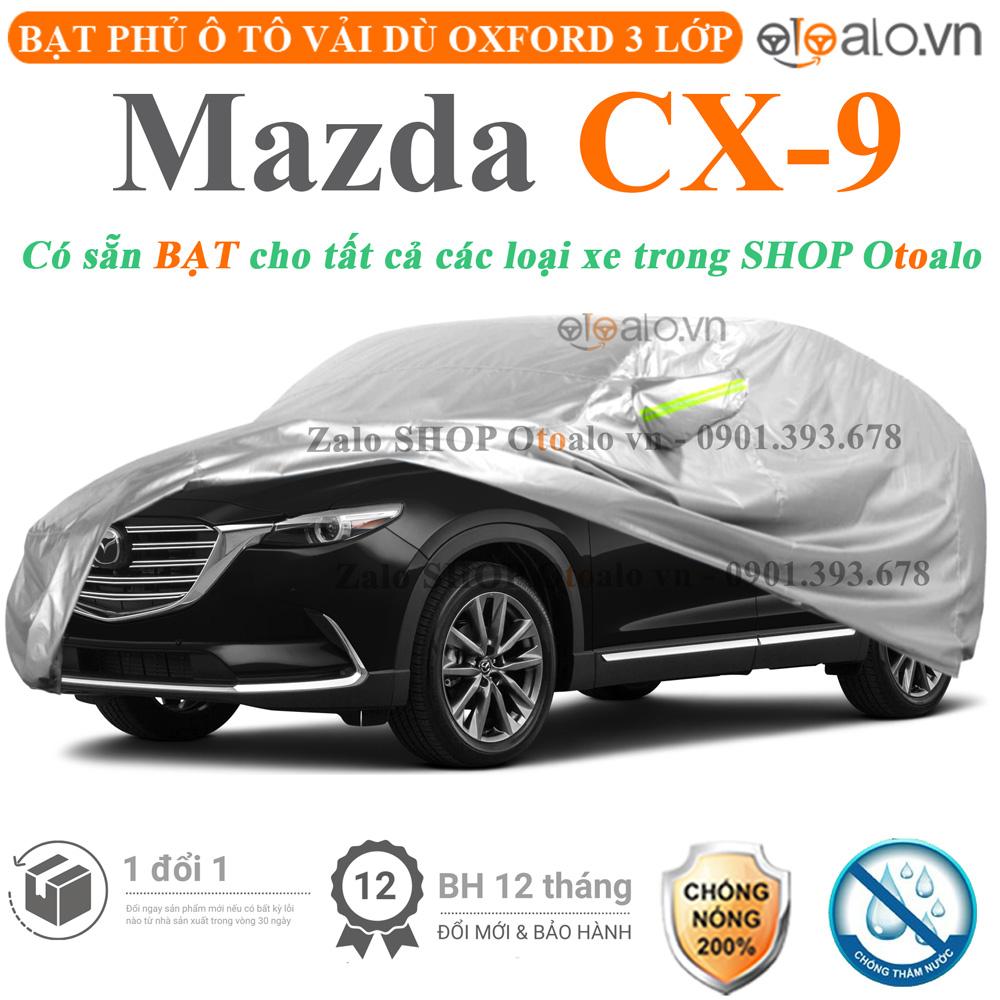 Bạt che phủ xe ô tô Mazda CX9 vải dù 3 lớp CAO CẤP BPXOT - OTOALO