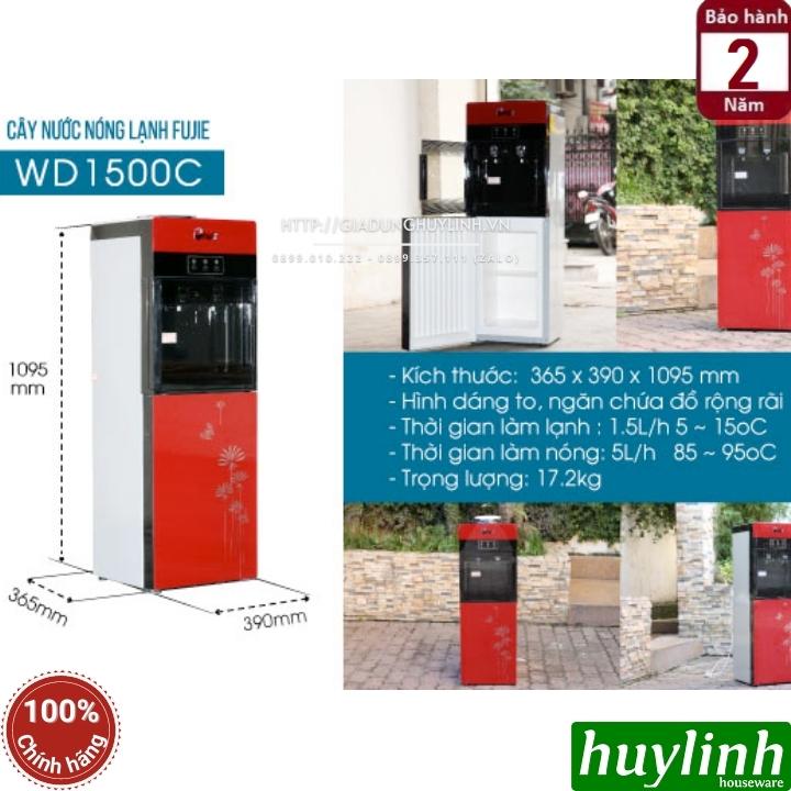 Cây nước nóng lạnh Fujie WD1500C - làm lạnh bằng Block - có khoá trẻ em - Hàng chính hãng