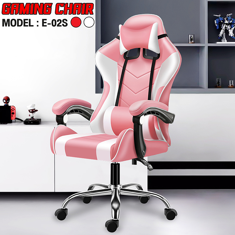 Ghế gaming cao cấp dành cho game thủ BG model mới E02-S PINK (hàng nhập khẩu)