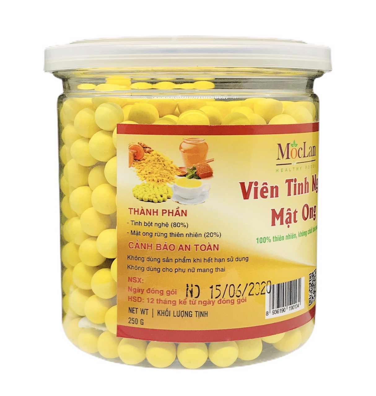 Viên tinh nghệ mật ong Mộc Lan