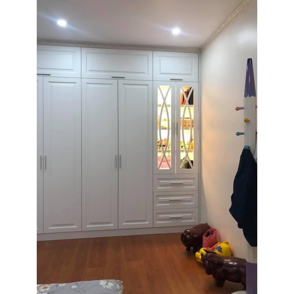 Tay cầm tủ nhôm hình khối loại đẹp, nặng