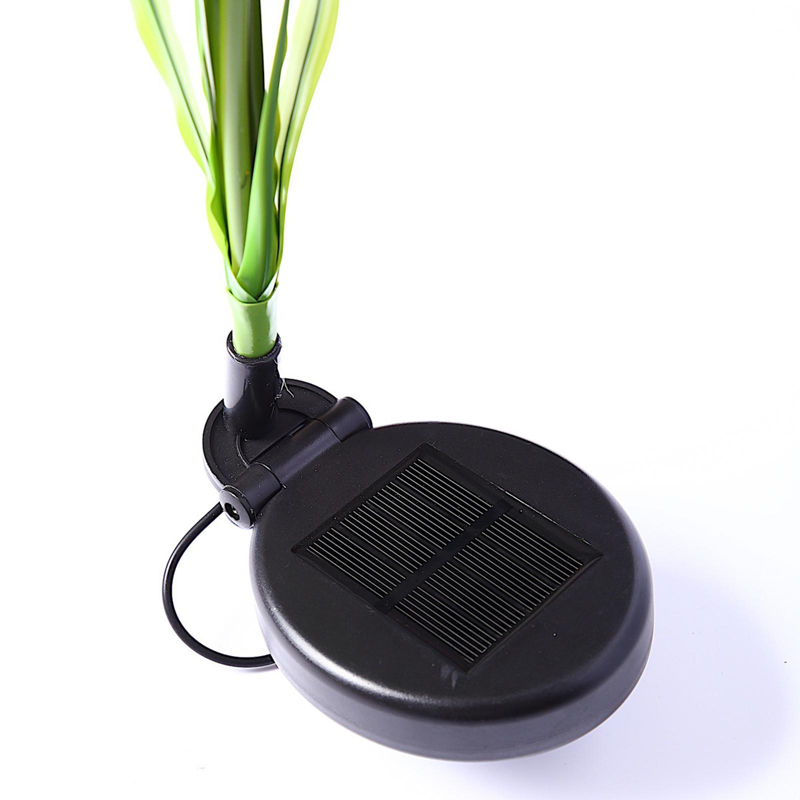 Đèn LED hình hoa năng lượng mặt trời ngoài trời ánh sáng RGB không thấm nước trang trí nhà cửa sân vườn