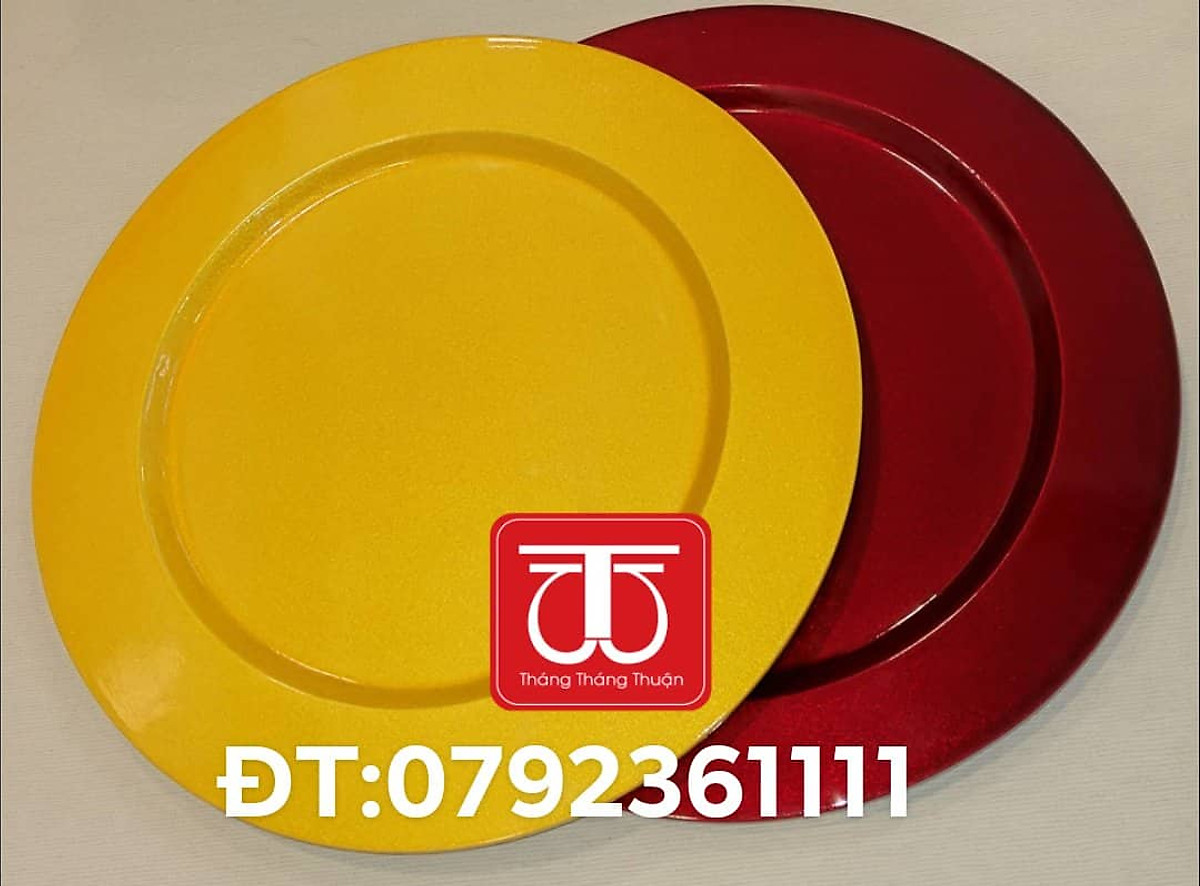 Mâm gỗ sơn mài Đk 55cm ,50cm loại dầy đẹp