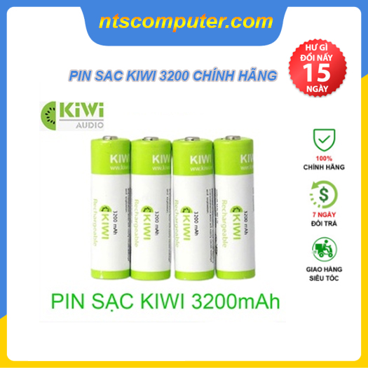 Pin Sạc KIWI AA Vỉ 4 Viên