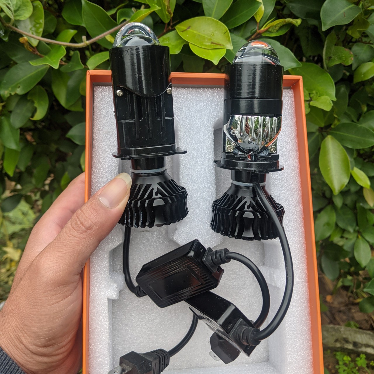 Đèn pha Led Ô tô, Xe máy Y9S 65W mẫu mới cải tiến có pha LAZE siêu sáng lắp các loại xe hàng víp xem video, phụ kiện xe hơi