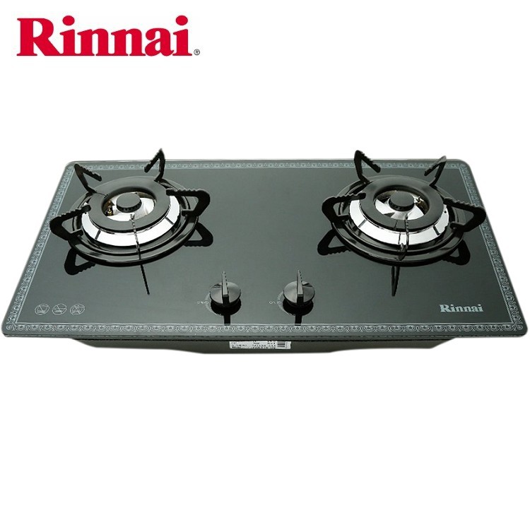 Bếp gas âm Rinnai RVB-2BGN, Chén đồng có đầu hâm, Ngắt gas tự động - Hàng chính hãng
