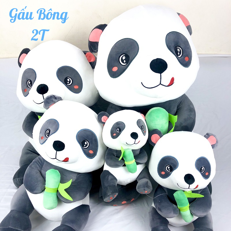 Gấu Bông Gấu Trúc Dễ Thương-Hàng Cao Cấp Gấu Bông 2T- Gối Ôm, Gấu Bông, Đồ Chơi Chất Liệu Bông Gòn Cao Cấp, Vải Nhung Co Giãn, Mềm Mịn, Đàn Hồi