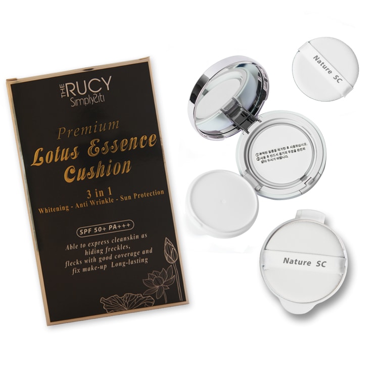 Bộ Trang Điểm The Rucy (Phấn Nước Cushion tặng kèm 1 lõi &amp; Son Symplisity Silver #2)