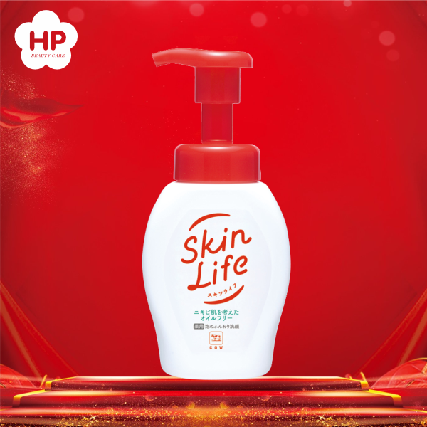 Hình ảnh Mẫu cũ -Sữa Rửa Mặt Tạo Bọt Skinlife Cow Facial Wash Pump Ngăn Ngừa Mụn Chai 200ml (Combo 200ml và Set 24ml)