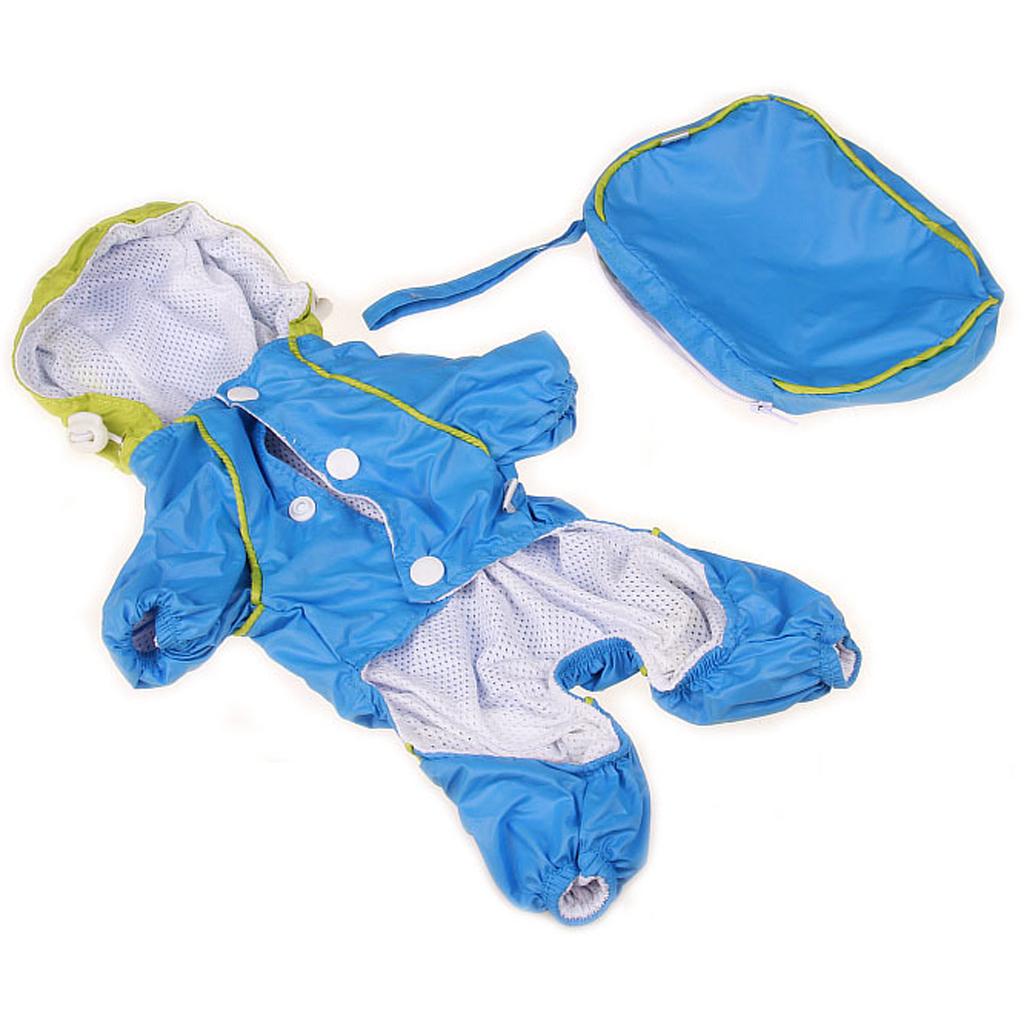 Small Medium Large Pet Dog Cat Four-Legs Raincoat Waterproof with Hood Rain Cover Jackets Coats Rainwear