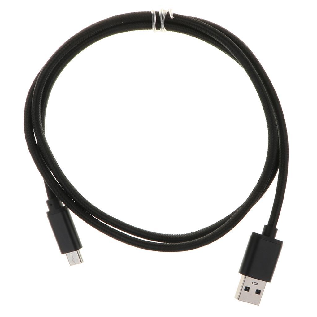 USB Type-C Data Sync Fast Charge Cable for Samsung Phone Black