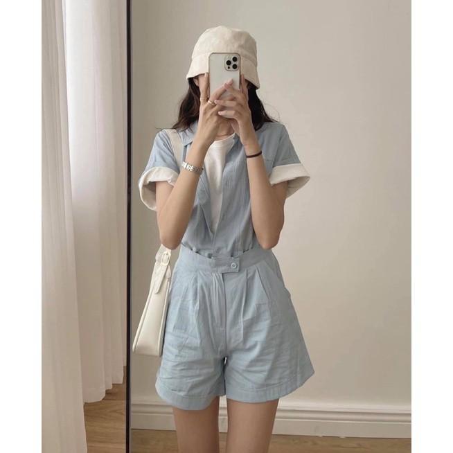 Set bộ đồ croptop chất thô