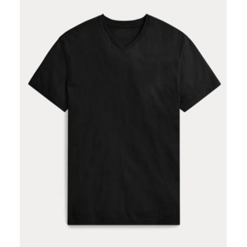 Áo thun nam body cổ tim vải cotton thun lạnh mịn mát có hình thật