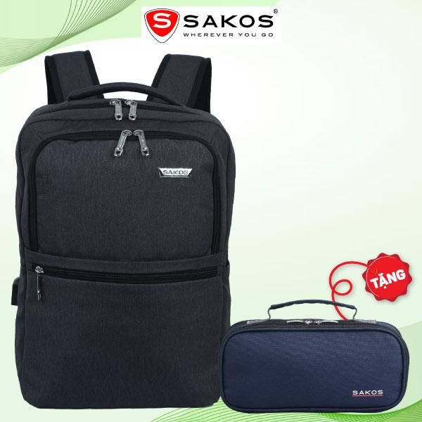 Ba Lô Laptop Agatha - 15.6 Inch - Sakos SBV155GYNG00 - Màu Xám