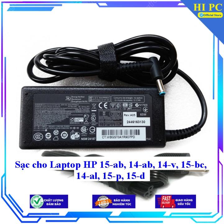 Sạc cho Laptop HP 15-ab 14-ab 14-v 15-bc 14-al 15-p 15-d - Kèm Dây nguồn - Hàng Nhập Khẩu