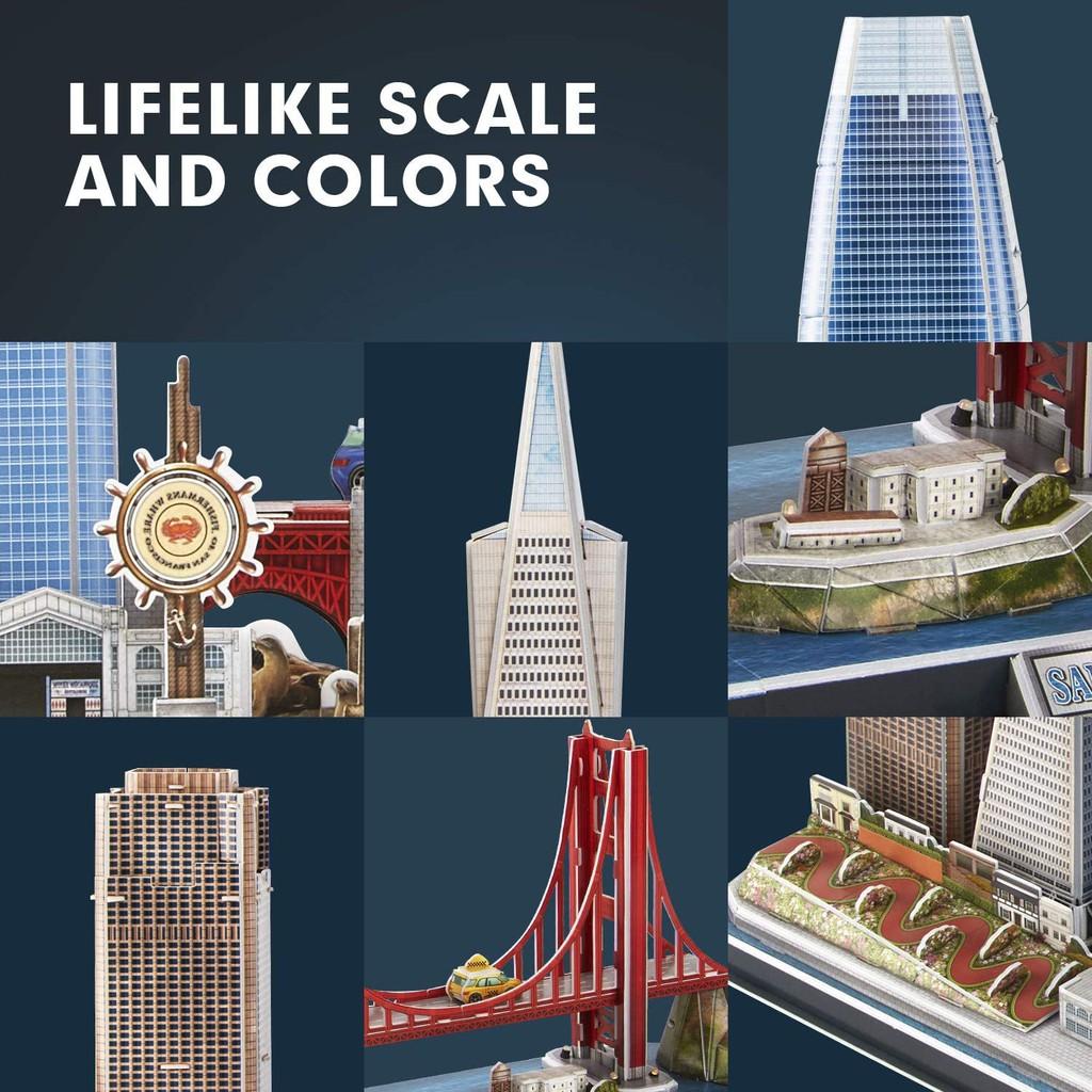 Mô Hình Giấy 3D - Led Cityline San Francisco L524h