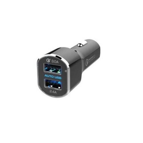 Sạc dùng cho xe hơi Kashimura chính hãng AJ-554 2 cồng, đảo chiều, USB 5.4A /Hàng nhập khẩu
