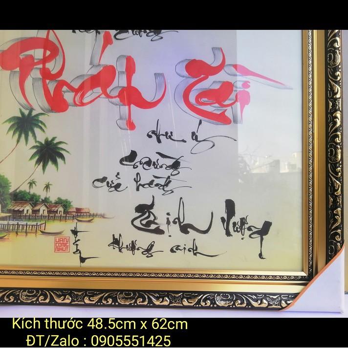 Thư pháp PHÁT TÀI.Quà tặng mừng tân gia,khai trương, sinh nhật.Mừng thọ ông bà,cha mẹ.Quà tết.Tranh trang trí tết