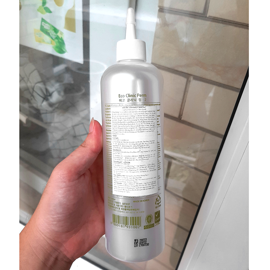 Thuốc uốn phục hồi tóc Sophia Platinum Eco Clinic Pern cao cấp Hàn Quốc (2x500ml)