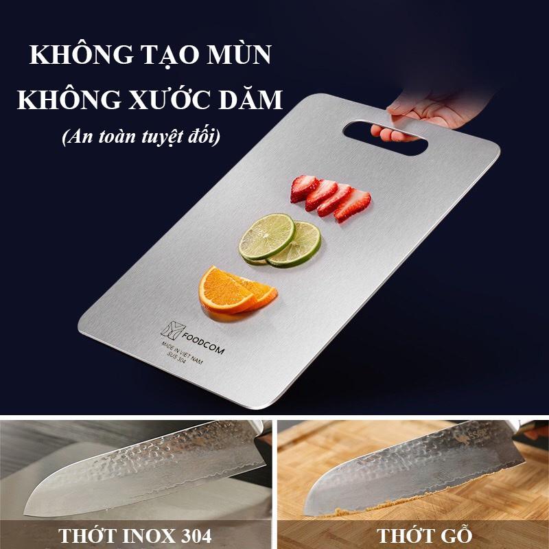 Thớt inox 304 KHÁNG CHỐNG KHUẨN KHÔNG MÙI, Thớt inox KHÁNG KHUẨN SIZE TO 34CM dày 2 ly - HÀNG CHẤT LƯỢNG CAO