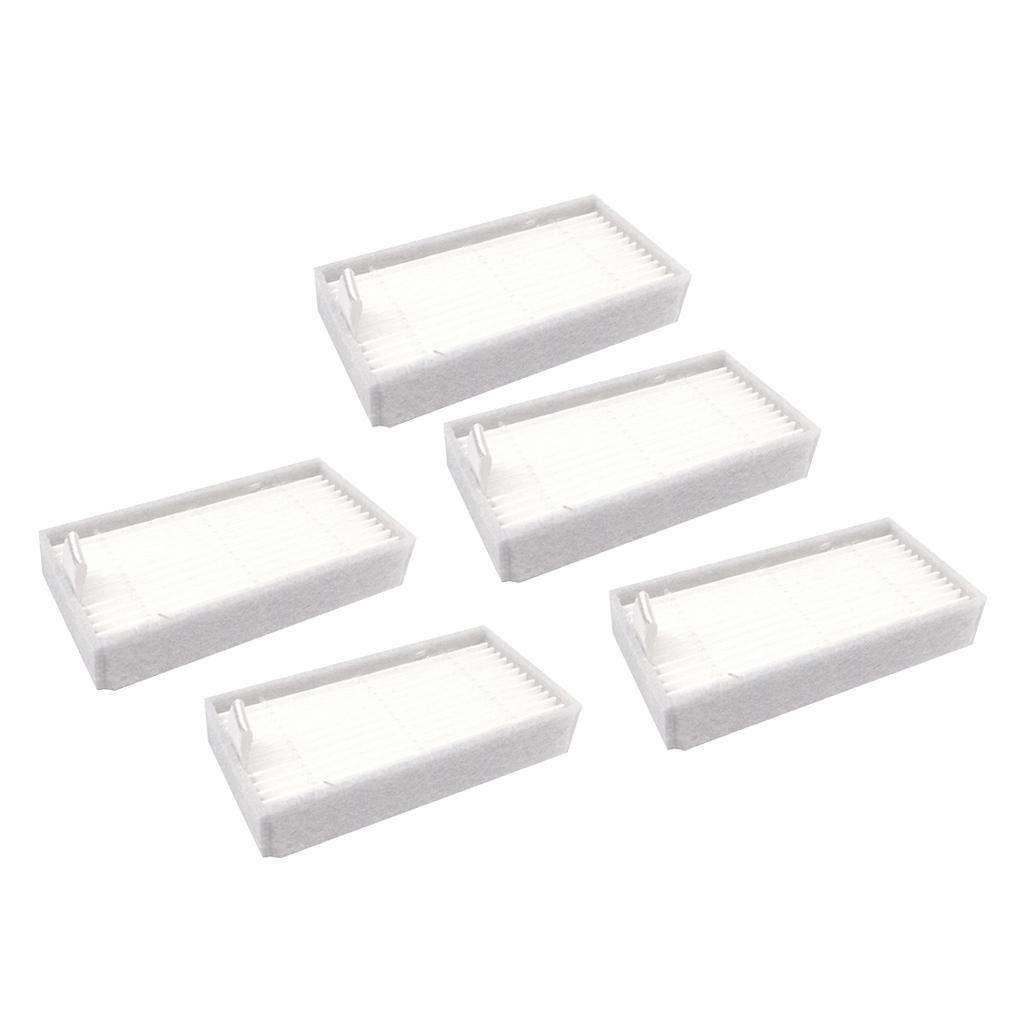 5 Pcs Filter Element for ILIFE V3 V5 V5S Robotic Vacuum Cleaner Replacement