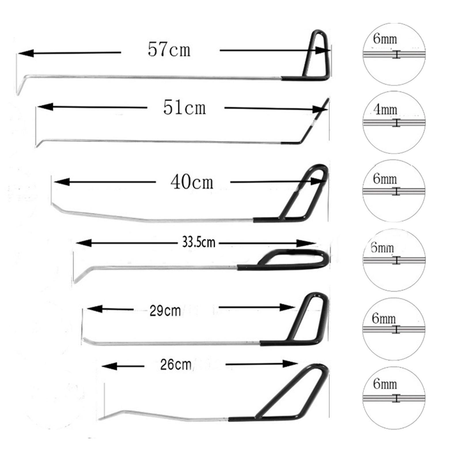6Pieces Hooks Rods for  Removal for Motorcycle Body
