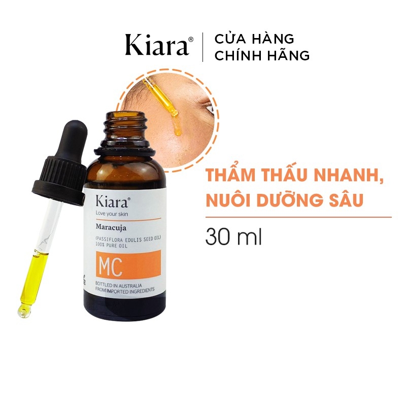 Combo 2 Chai Dầu Dưỡng Da Kiềm Dầu Giảm Mụn Cho Da Dầu Kiara Maracuja Oil 2x30ml