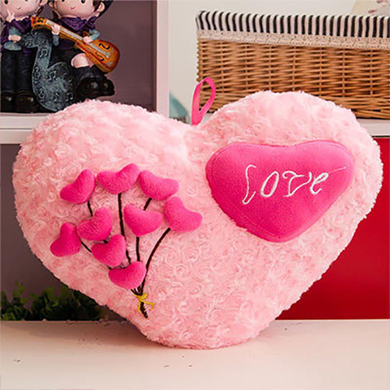 Hình Trái Tim Đồ Chơi Nhồi Bông Sang Trọng Vỏ Gối Cho Bé Trẻ Em Bạn Gái Quà Tặng Sinh Nhật