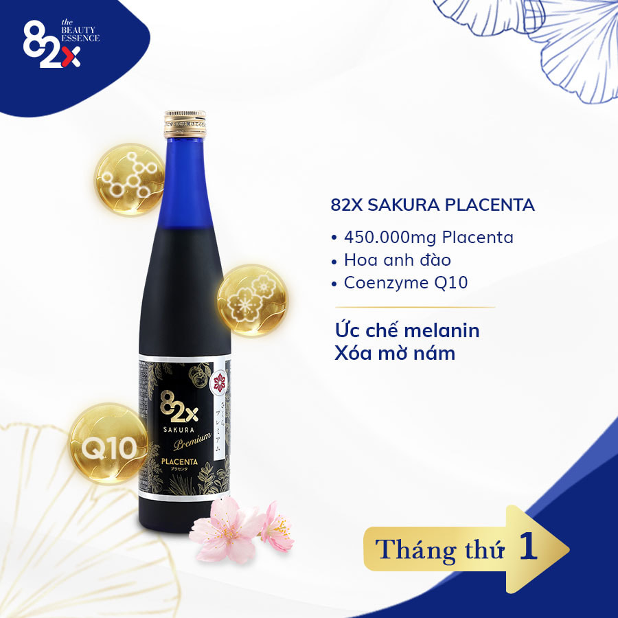 Bộ 3 "BẢO BỐI" NGỪA NAM Của Mẹ Sau Sinh, Combo 3 Chai: Sakura Placenta + Placenta + Sakura Placenta