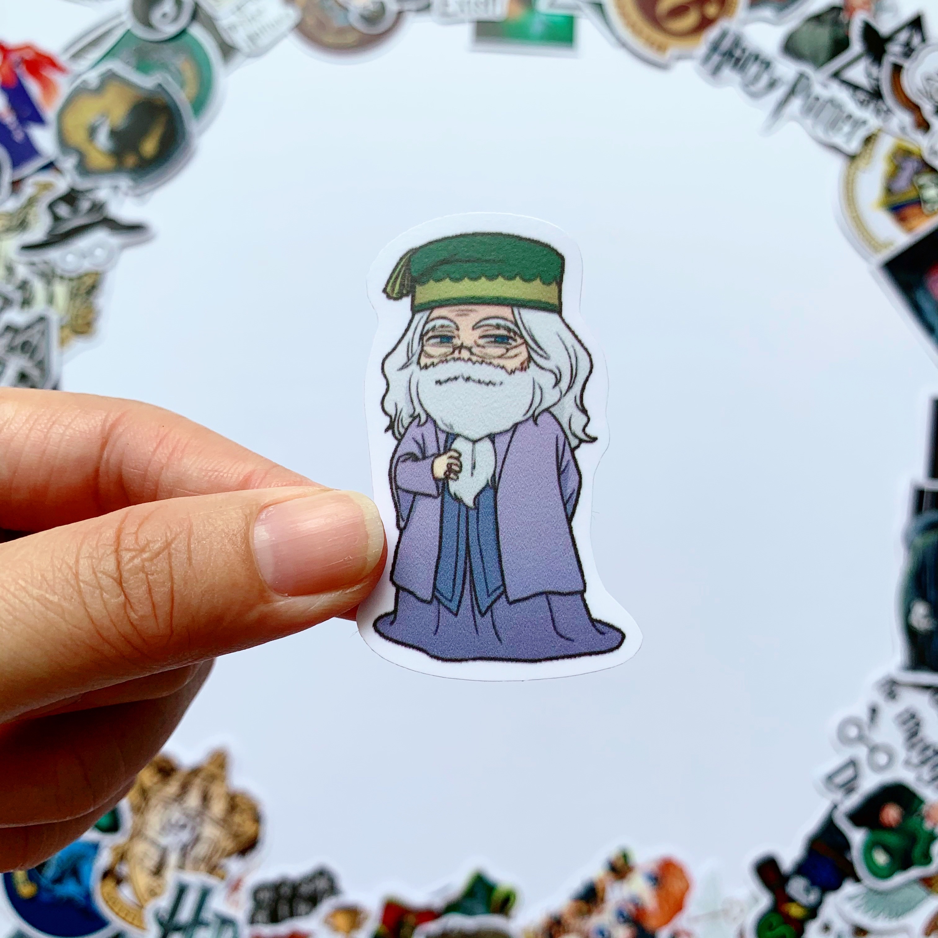 Sticker Harry Potter - Chất Liệu PVC Chất Lượng Cao Chống Nước - Kích Thước 4-8cm