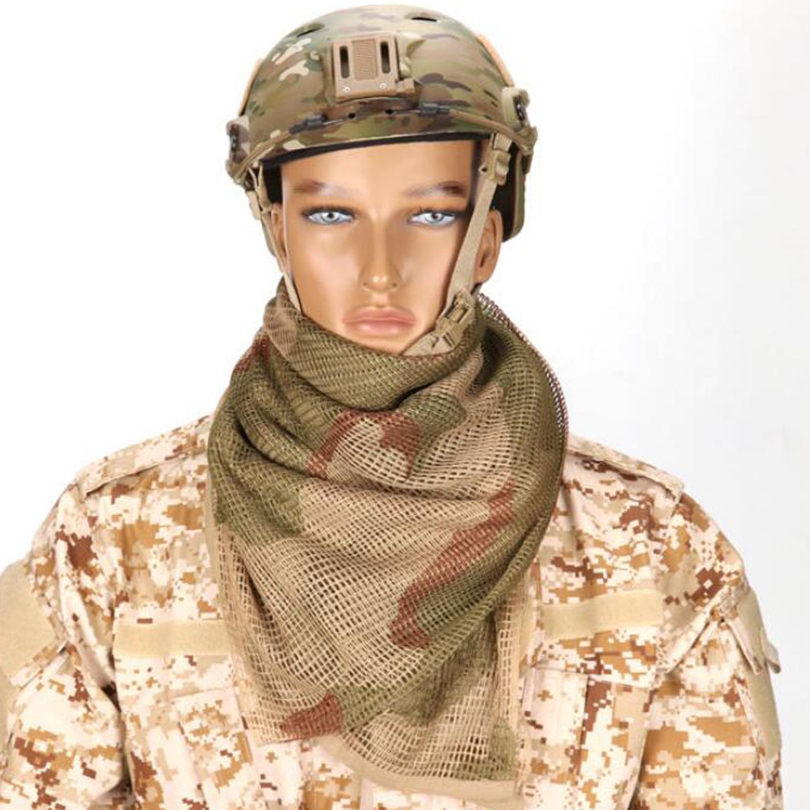 Camouflage Scarf Scarves Face Veil Mask Bandana Women Men for Hunting Outdoor Activities