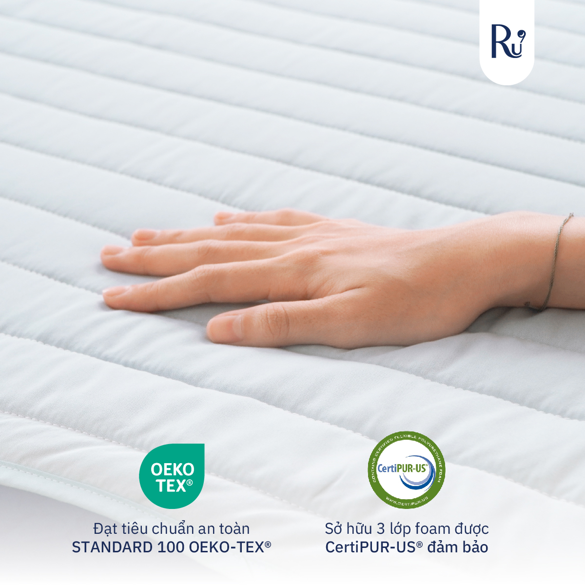 Tấm Bảo Vệ Nệm (Mattress Protector) Ru9 Chống Thấm Tuyệt Đối, Thông Thoáng - Mềm Mại | 6 Kích Thước | Nhiều Màu Sắc